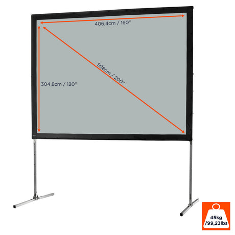 celexon Folding Frame Projector screen Mobile Expert, rear projection