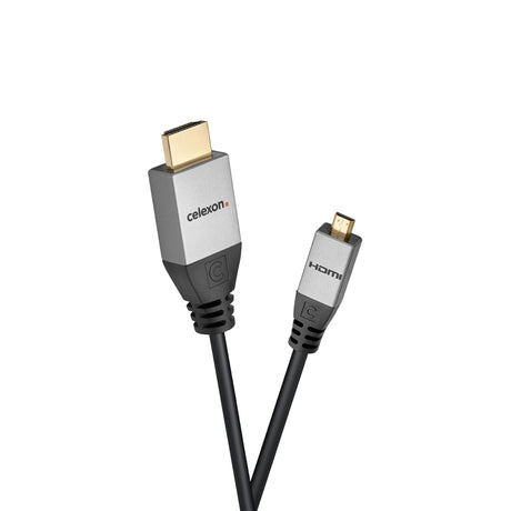 celexon HDMI to Micro HDMI Cable with Ethernet - 2.0a/b 4K - Professional Line