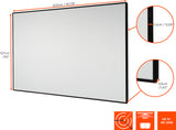 celexon HomeCinema High Contrast Frame Projector Screen - Dynamic Slate ALR