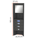celexon Hygiene station 180 all-in (disinfection / masks / gloves / cloths / surface cleaners) - anthracite