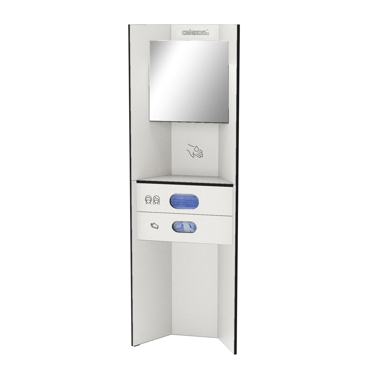 celexon Hygiene station 180 basic plus (disinfection / masks / gloves) - White
