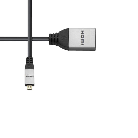 celexon Micro HDMI to HDMI M/F Adapter with Ethernet - 2.0a/b 4K - Professional Line