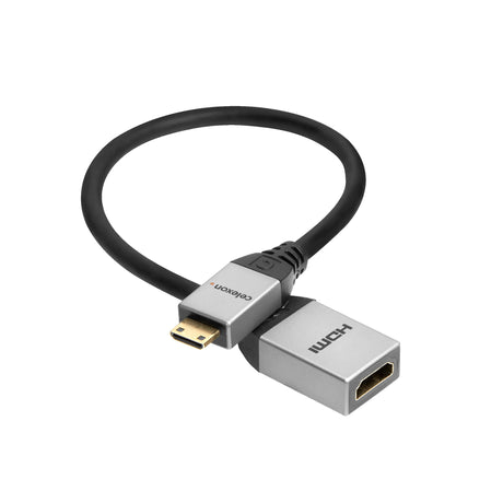 celexon Mini HDMI to HDMI M/F Adapter with Ethernet - 2.0a/b 4K - Professional Line
