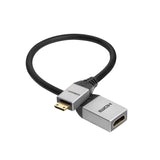 Celexon mini hdmi to hdmi m/f adapter with ethernet - 2.0a/b 4k 0.25m - professional line