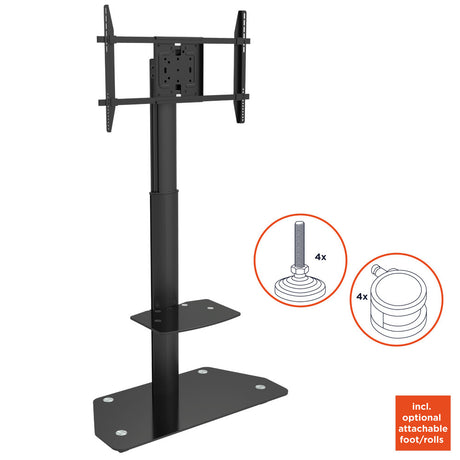 celexon Professional height-adjustable display trolley Adjust-3270MP Portrait