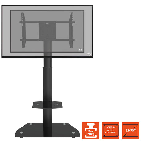 celexon Professional height-adjustable display trolley Adjust-3270MP Portrait