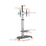 celexon Professional height adjustable display trolley Adjust-3270MP