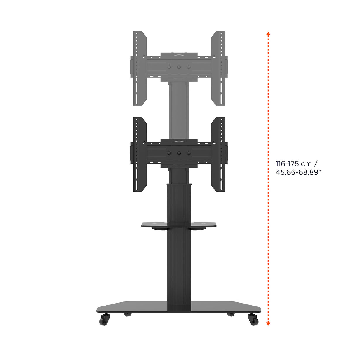 celexon Professional height adjustable display trolley Adjust-3770MP