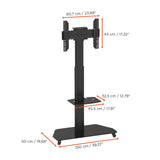 celexon Professional height adjustable display trolley Adjust-3770MP