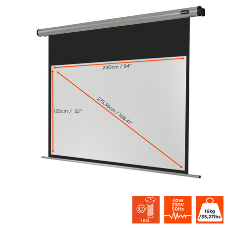 celexon Projector Screen Electric Home Cinema