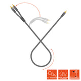 celexon RCA to 2x RCA audio cable - Professional Line