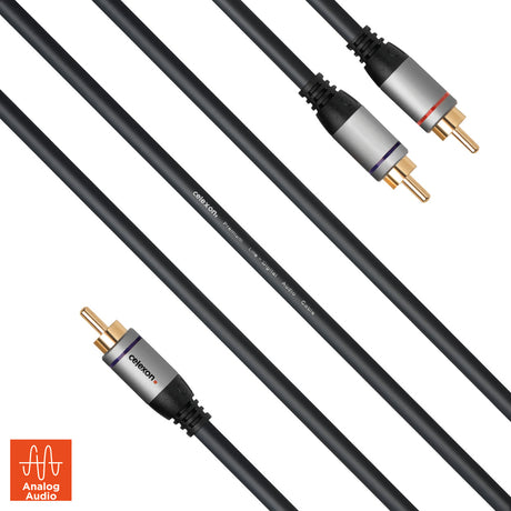 celexon RCA to 2x RCA audio cable - Professional Line