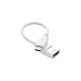 celexon USB-C to USB-A M/F adapter, white