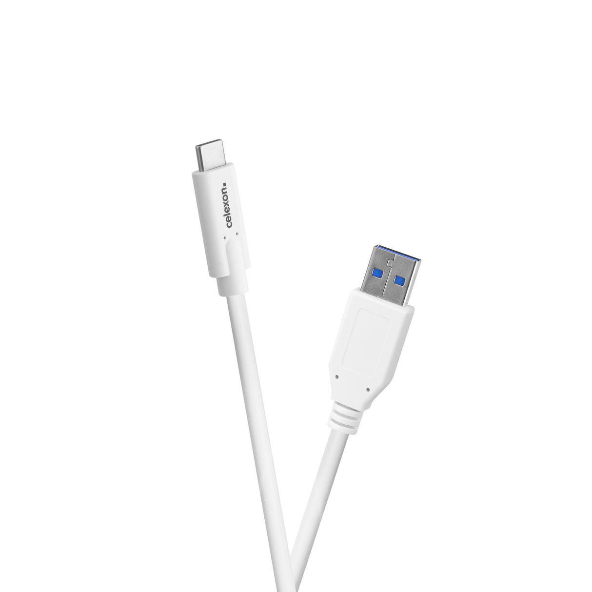 celexon USB-C to USB-A cable - USB 3.2 Gen 2x1 0.5m, white