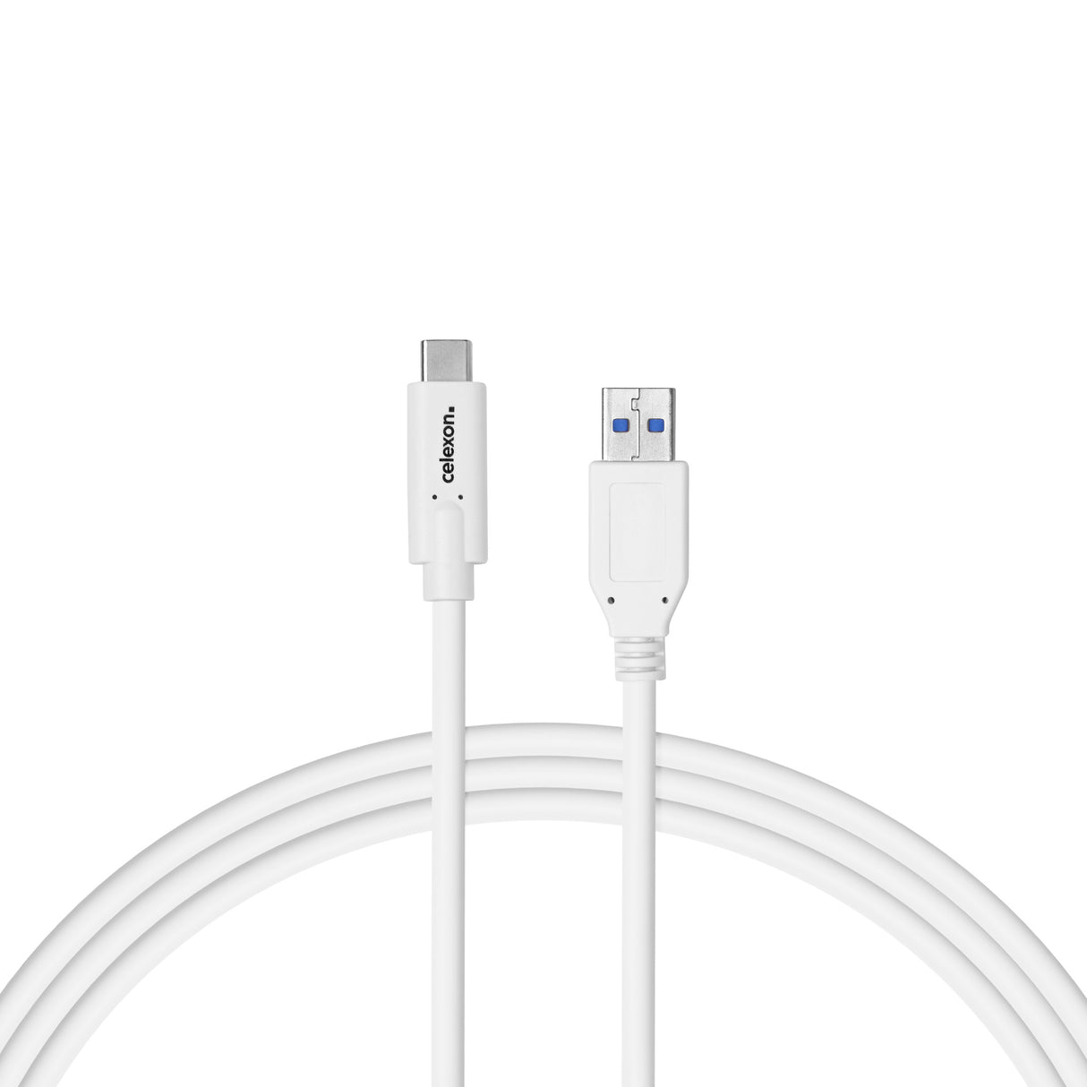 celexon USB-C to USB-A cable - USB 3.2 Gen 2x1 0.5m, white