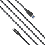 celexon USB-C to USB-A cable - USB 3.2 Gen 2x1 1.0m, Black