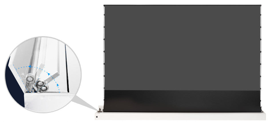 celexon UST High Contrast Floor Scissor Screen - HomeCinema Plus white
