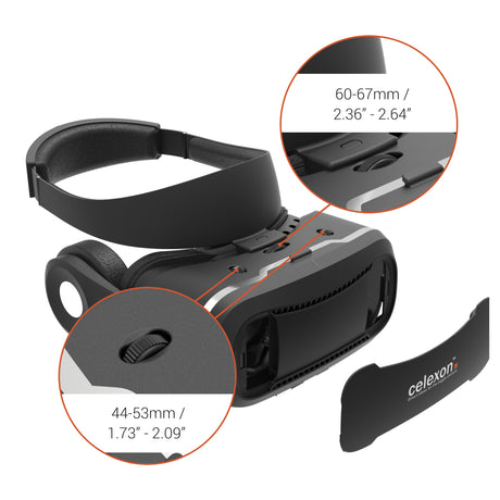 celexon VR glasses Expert - 3D Virtual Reality glasses VRG Plus