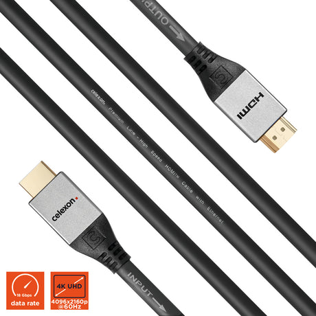 celexon active HDMI Cable with Ethernet - 2.0a/b 4K - Professional Line
