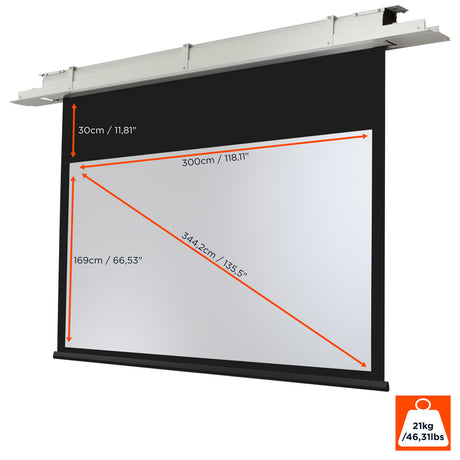 celexon ceiling recessed electric projector screen Expert
