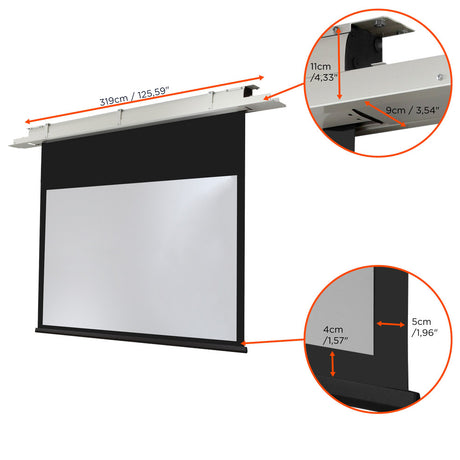 celexon ceiling recessed electric projector screen Expert