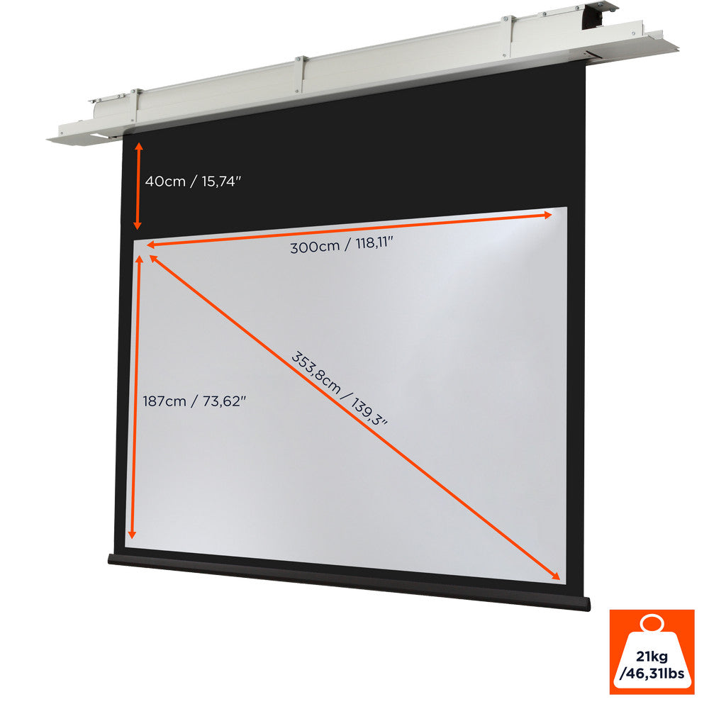 celexon ceiling recessed electric projector screen Expert