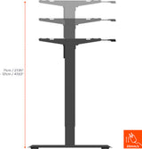 celexon electric height adjustable desk Economy eAdjust-71121 – Black