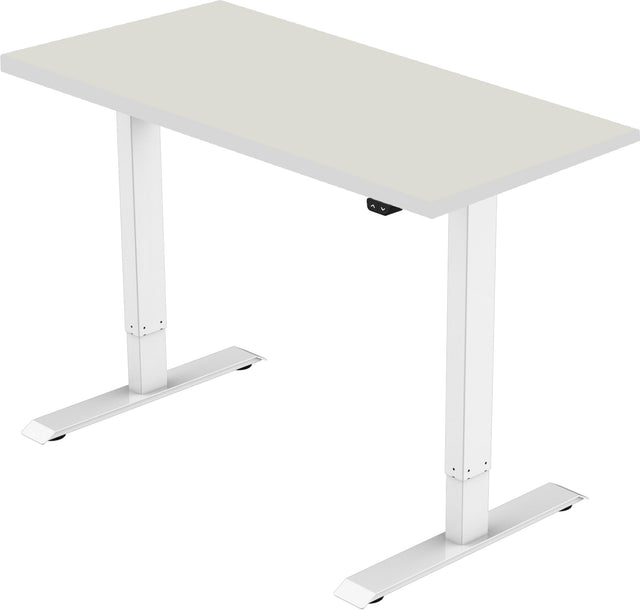celexon electric height adjustable desk Economy eAdjust-71121 – White incl. tabletop