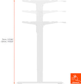 celexon electric height adjustable desk Economy eAdjust-71121 - white, incl. tabletop