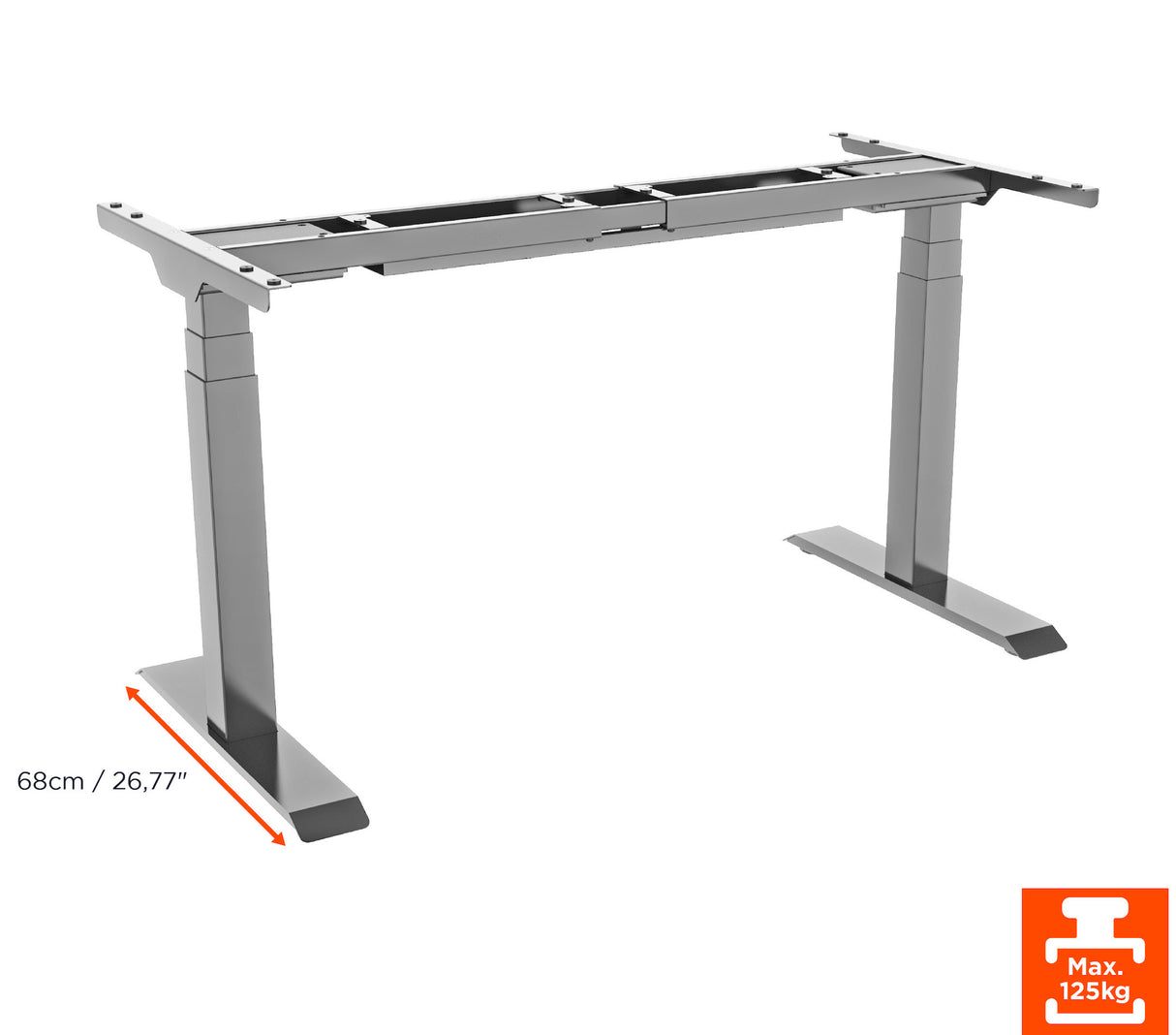 celexon electric height adjustable desk Professional eAdjust-58123 – Grey