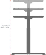 celexon electric height adjustable desk Professional eAdjust-58123 – Grey