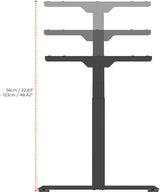 celexon electric height adjustable desk Professional eAdjust-58123 - black, incl. HPL table top