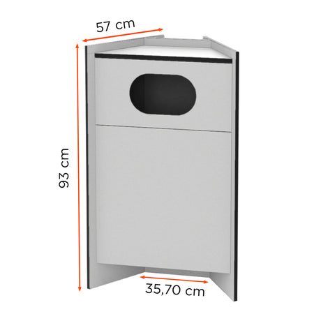 celexon hygiene series - Waste module 93 - White