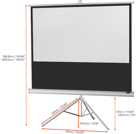 celexon screen Tripod Economy Projector Screen - white edition