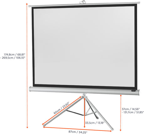 celexon screen Tripod Economy Projector Screen - white edition