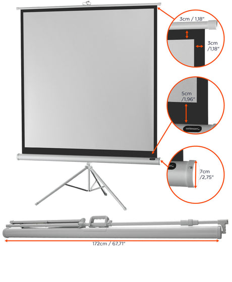 celexon screen Tripod Economy Projector Screen - white edition