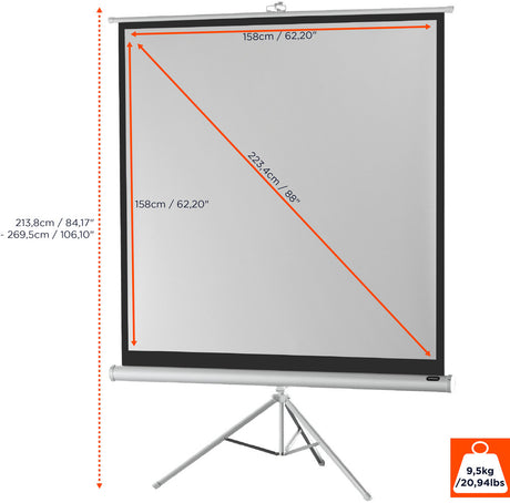 celexon screen Tripod Economy Projector Screen - white edition