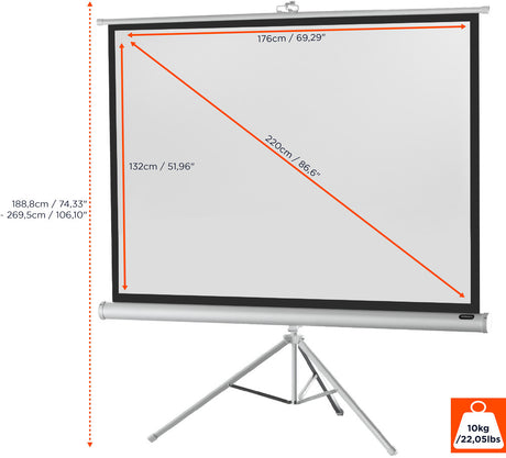 celexon screen Tripod Economy Projector Screen - white edition