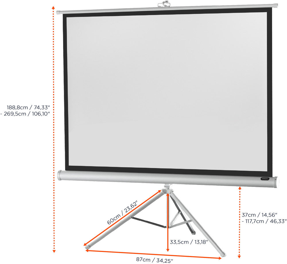 celexon screen Tripod Economy Projector Screen - white edition
