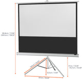 celexon screen Tripod Economy Projector Screen - white edition