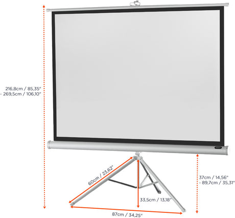 celexon screen Tripod Economy Projector Screen - white edition