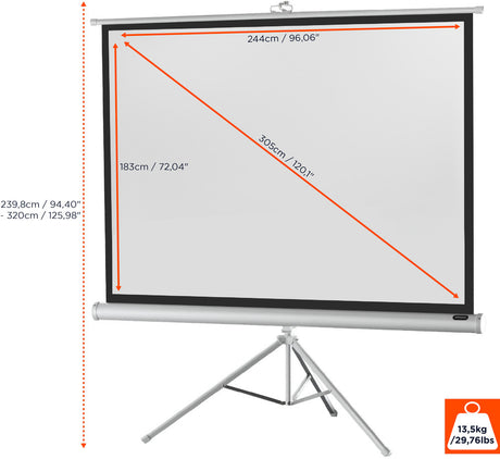 celexon screen Tripod Economy Projector Screen - white edition