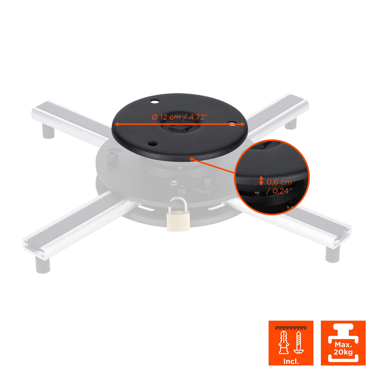 celexon universal ceiling mount PS UltraFlat