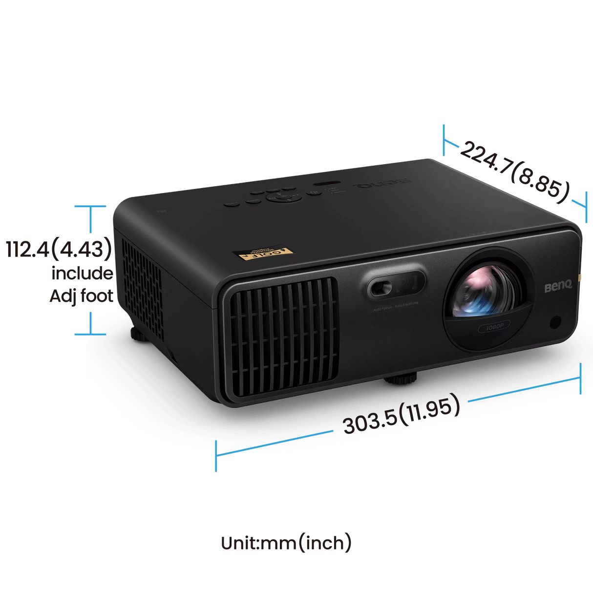 BenQ AH700ST 4000-Lumen Short-Throw 1080P Laser Golf Simulator Projector