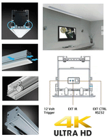 Grandview 16:9 In-Ceiling Tab Tension Acoustic Projector Screen