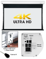 Grandview 16:9 Tab Tensioned Electric Wall / Ceiling Screen