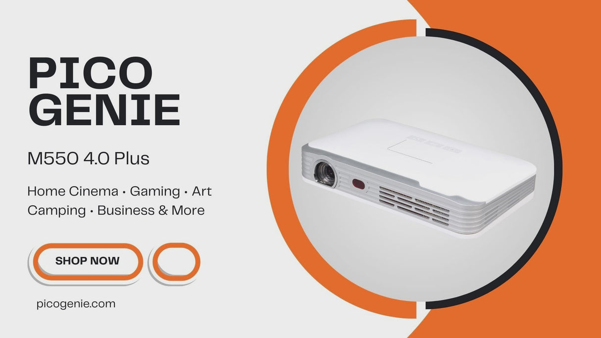 Pico Genie M550 Plus 4.0 1080p Smart Projector (650 lms Full HD Ultra Portable)