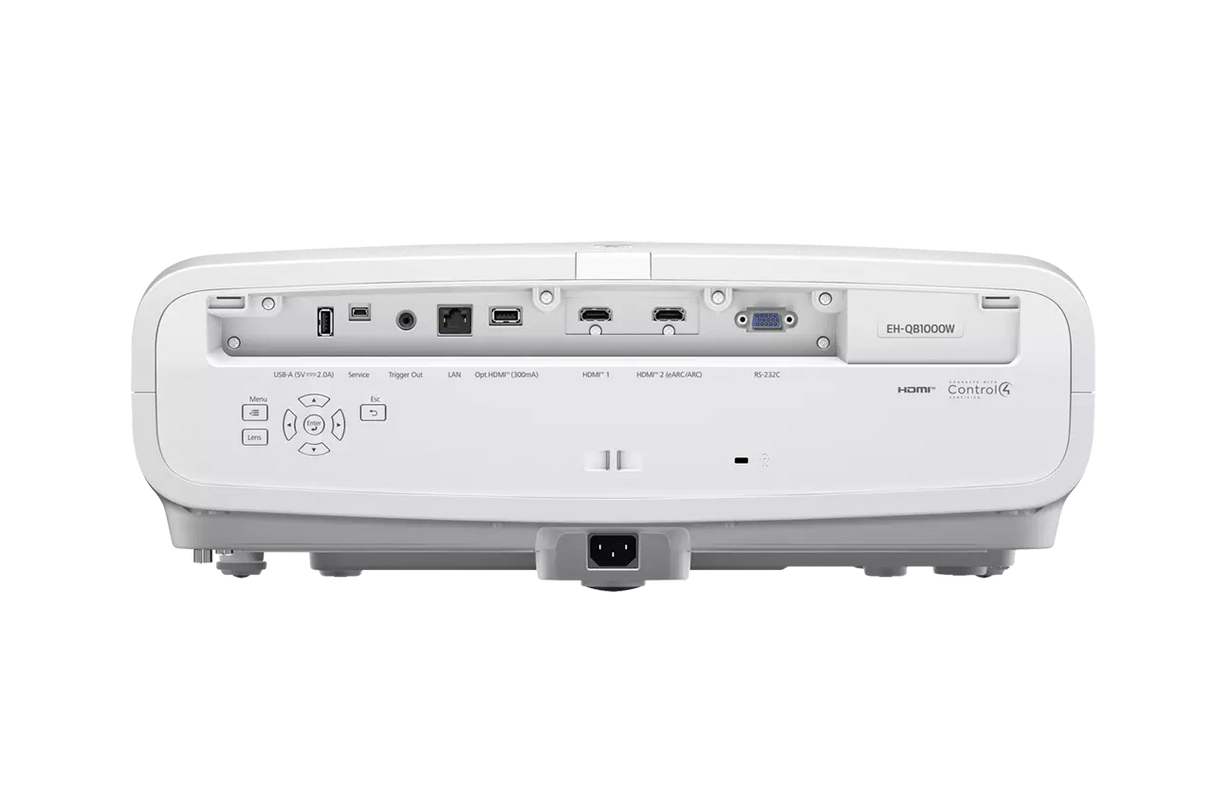 Epson EH-QB1000W 4K 3LCD Laser 3300lms Pro Home Cinema Projector - White