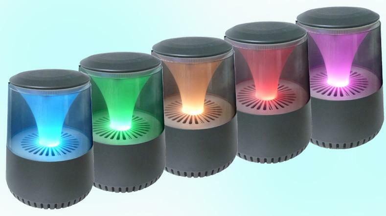 Air Purifier Negative Ion HEPA Bluetooth Speaker Mood Light