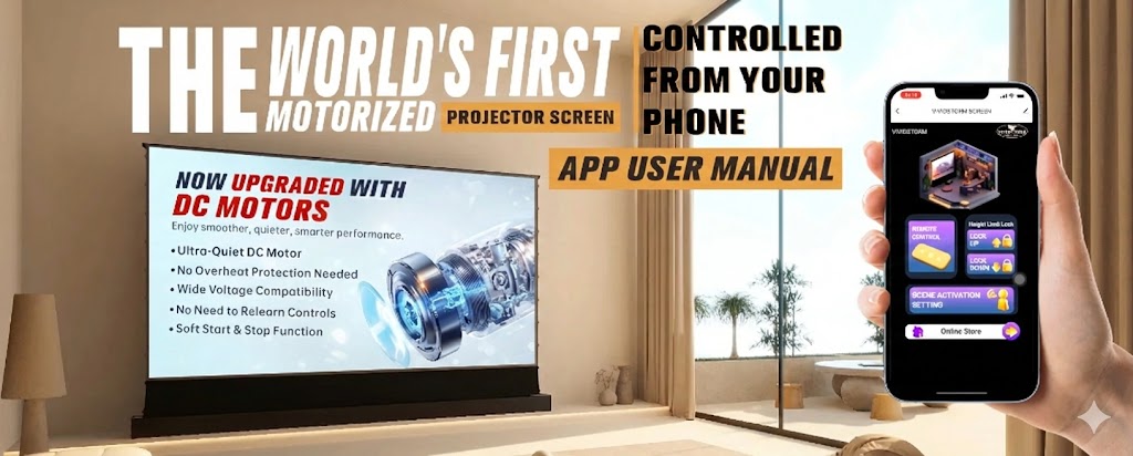 VividStorm S Pro Electric Tension Floor Rising 84" - 130" ALR Screen (UST)